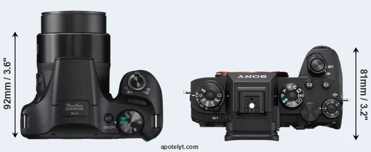 Compare SX540 versus A1 top