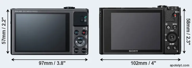 Comparison SX620 or HX95 rear