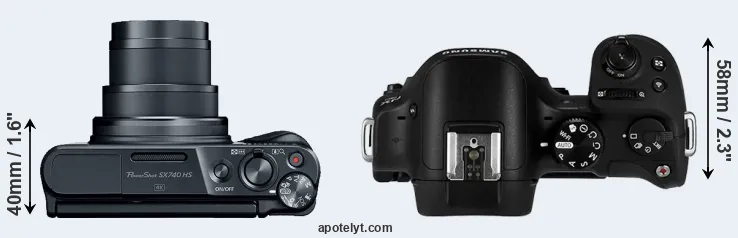 Compare SX740 versus NX30 top