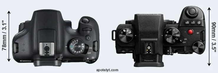 Compare T7 versus S5 II top