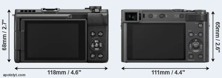 Comparison V1 or ZS200 rear