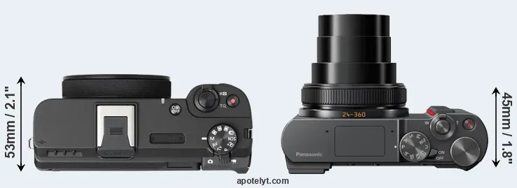 Compare V1 versus ZS200 top