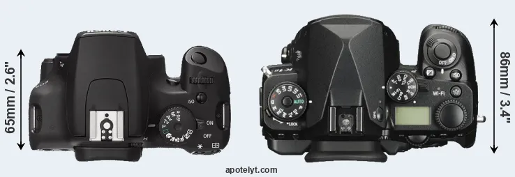 Compare XS versus K-1 II top