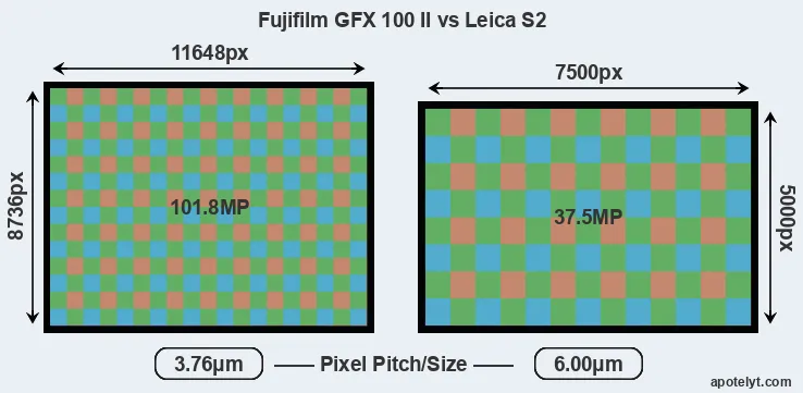 GFX 100 II versus S2 MP