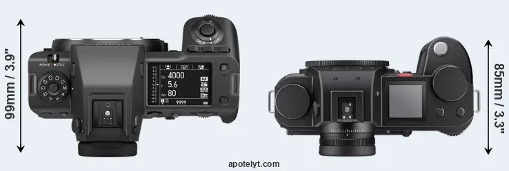 Compare GFX 100 II versus Leica SL3-S top
