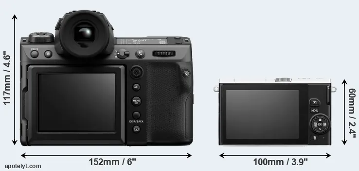 Comparison GFX 100 II or J4 rear