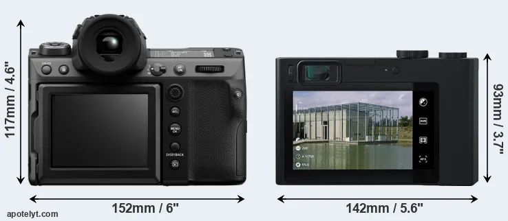 Comparison GFX 100 II or ZX1 rear