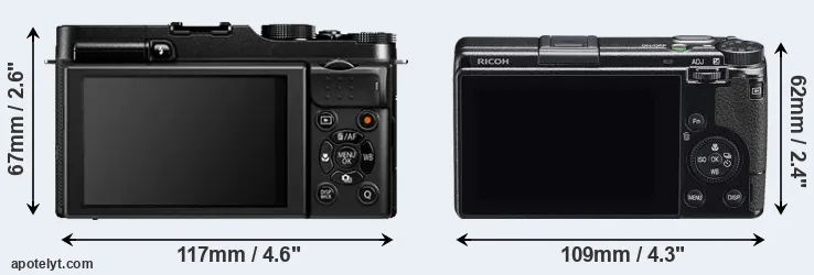 Comparison X-A1 or GR IIIx rear