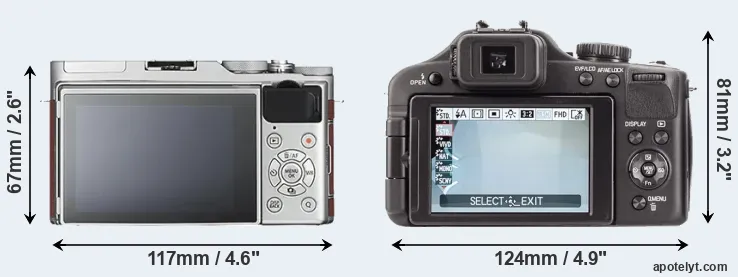 Comparison X-A3 or V-LUX 3 rear