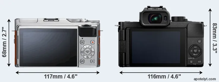 Comparison X-A5 or G100 rear