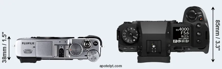 Compare X-E1 versus X-H2S top