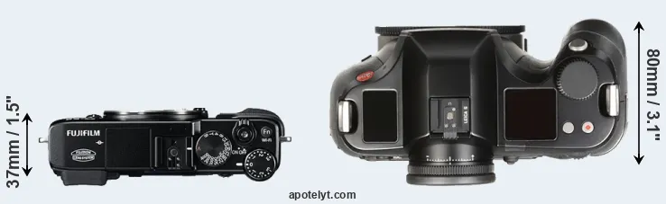 Compare X-E2 versus S Typ 007 top