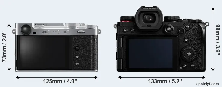 Comparison X-E5 or S5 rear