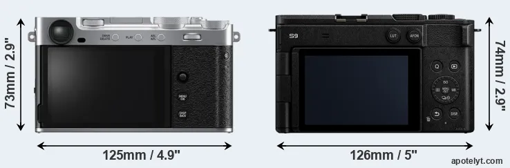 Comparison X-E5 or S9 rear