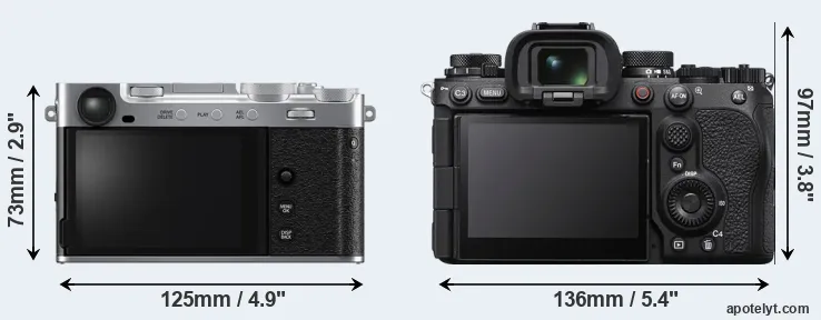 Comparison X-E5 or A1 II rear