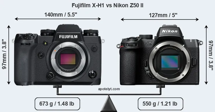 その他 FUJIFILM x-h1 Fujifilm X-H1 vs Nikon Z50 II Comparison Review