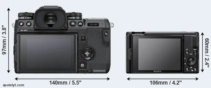 Comparison X-H1 or ZV-1F rear