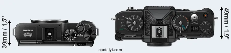 Compare X-M1 versus Zf top