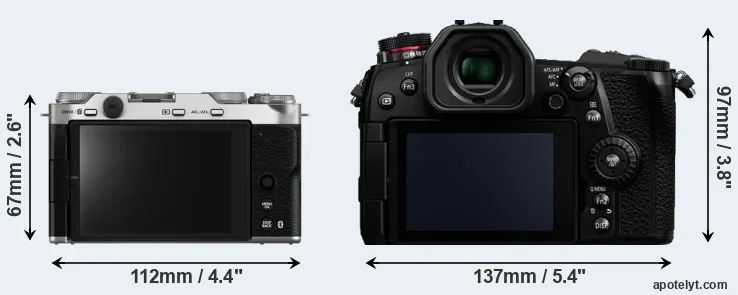 Comparison X-M5 or G9 rear