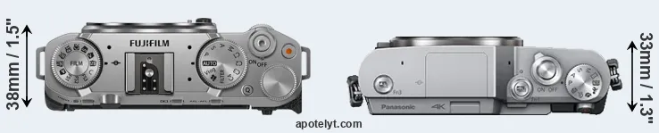 Compare X-M5 versus GX800 top