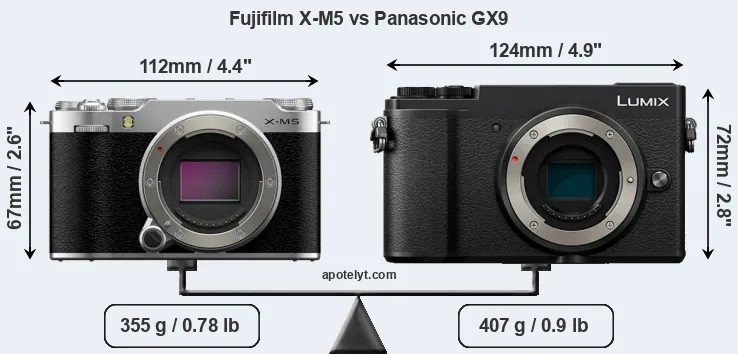 Fujifilm X-M5 vs Panasonic GX9 Comparison Review