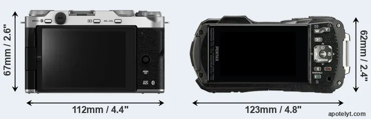 Comparison X-M5 or WG-90 rear