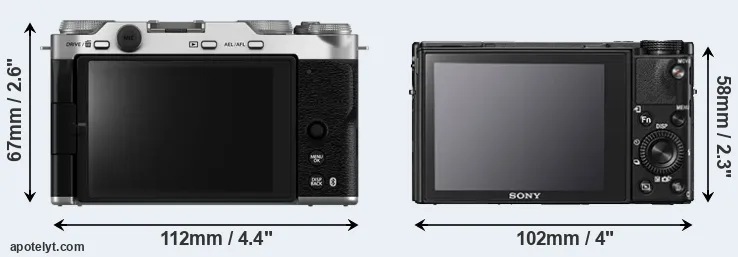 Fujifilm X-M5 vs Sony RX100 V Comparison Review