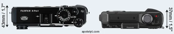 Compare X-Pro1 versus TS7 top