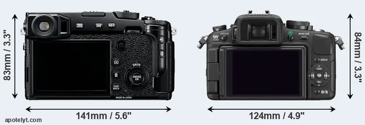 Comparison X-Pro2 or G1 rear