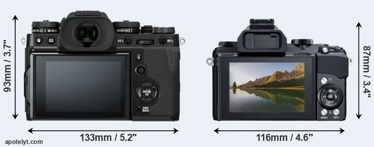Comparison X-T3 or Stylus 1 rear