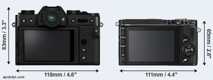 Comparison X-T30 II or V3 rear