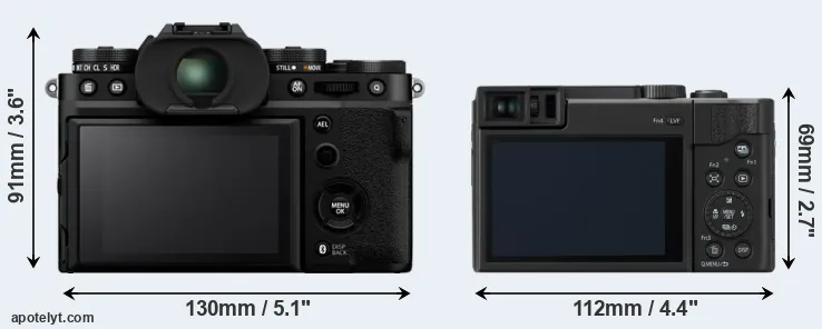 Comparison X-T5 or ZS80 rear