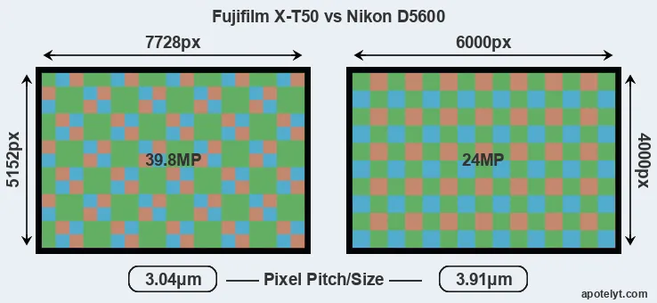 X-T50 versus D5600 MP