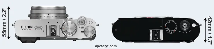 Compare X100VI versus M Typ 240 top