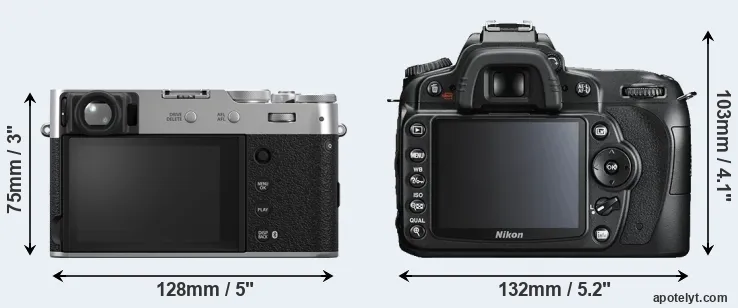 Comparison X100VI or D90 rear