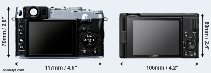 Comparison X20 or ZV-1F rear