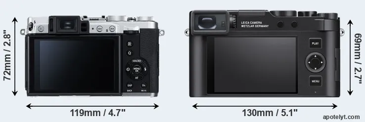 Comparison X30 or D-LUX 8 rear