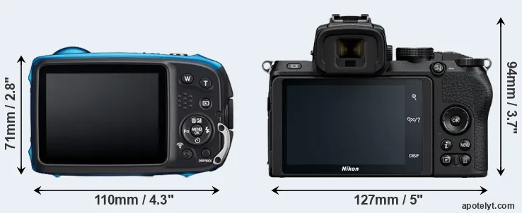 Comparison XP140 or Z50 rear
