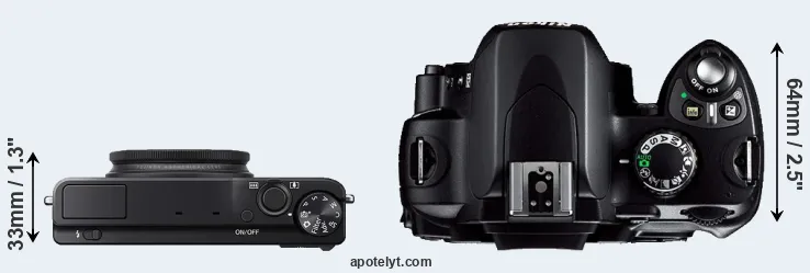 Compare XQ1 versus D40 top