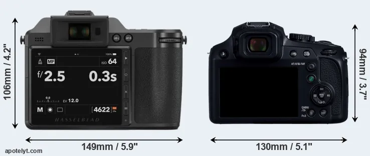 Comparison X2D 100C or FZ80D rear