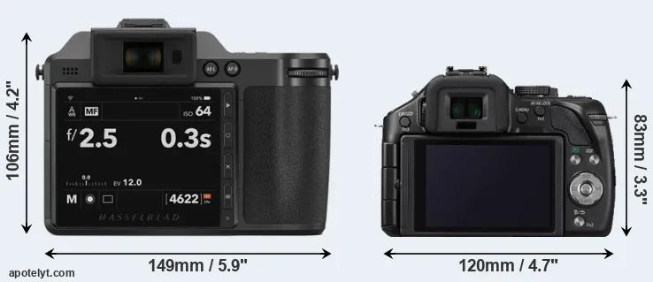 Comparison X2D 100C or G5 rear