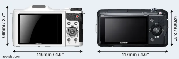 Comparison S-1 or NEX-3 rear