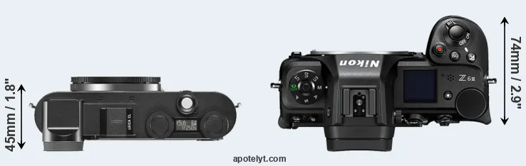 Compare CL versus Z6 III top