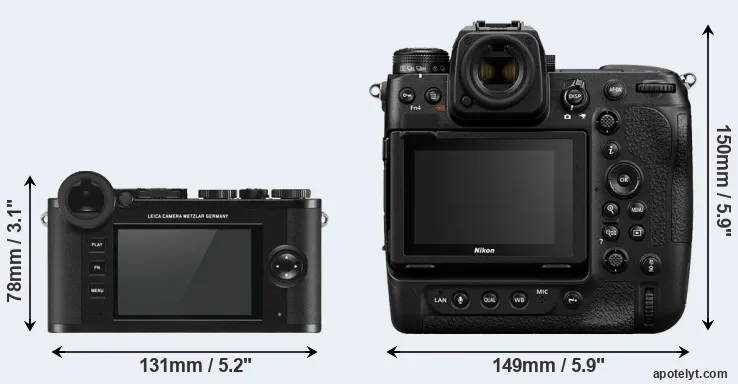 Comparison CL or Z9 rear