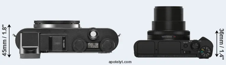 Compare CL versus HX90V top