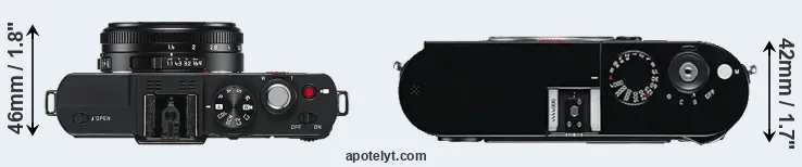 Compare D-LUX 6 versus M Typ 240 top