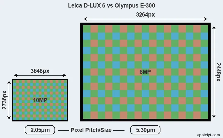 D-LUX 6 versus E-300 MP