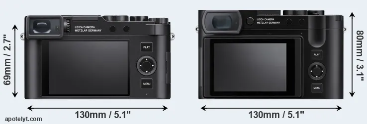 Comparison D-LUX 8 or Q3 rear