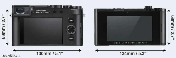 Comparison D-LUX 8 or TL2 rear