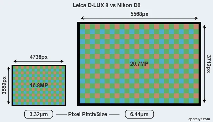 D-LUX 8 versus D6 MP